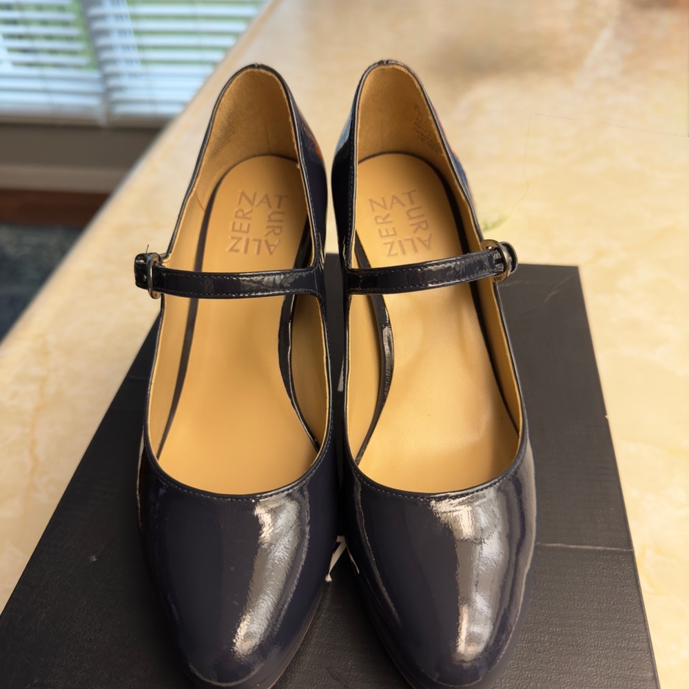 Naturalizer Talissa Navy Patent Heels